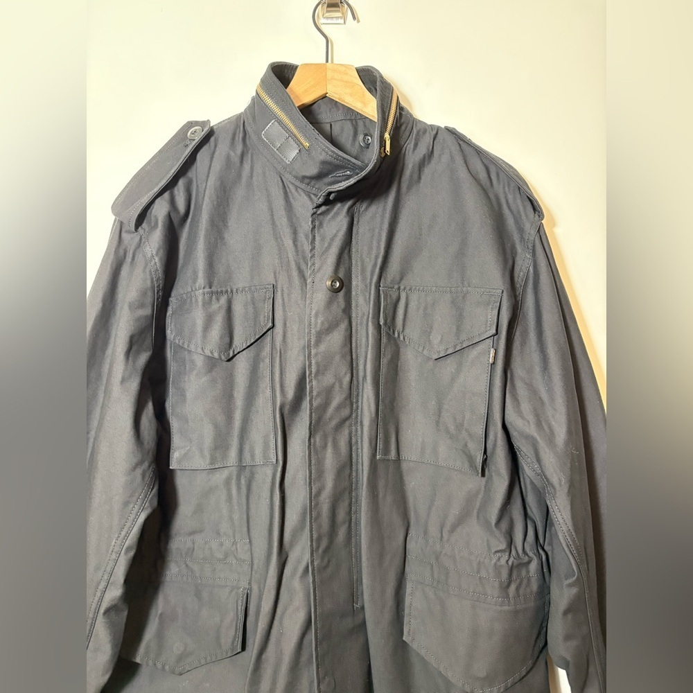 Alpha Industries Mods Coat M-65 Mens Military Jacket Black 8415-01-099-7838 - Picture 2 of 16